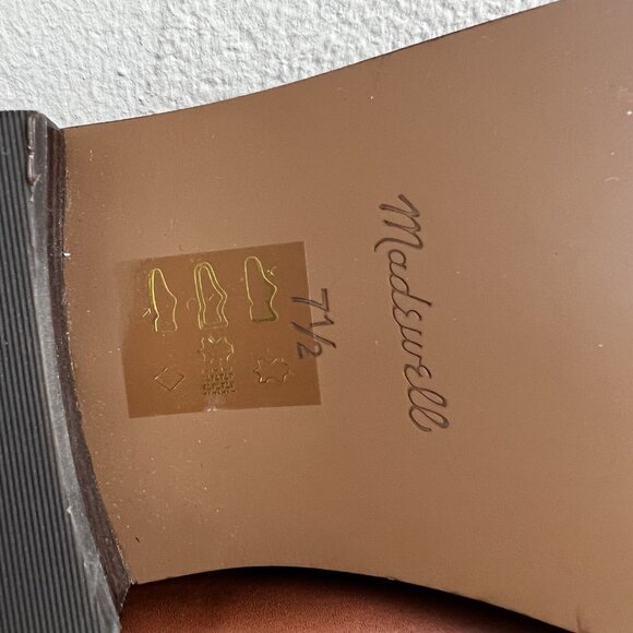 MADEWELL The Vernon Loafer Dried Maple Brown Leather $158 NL839 Size 7.5 - Picture 9 of 10